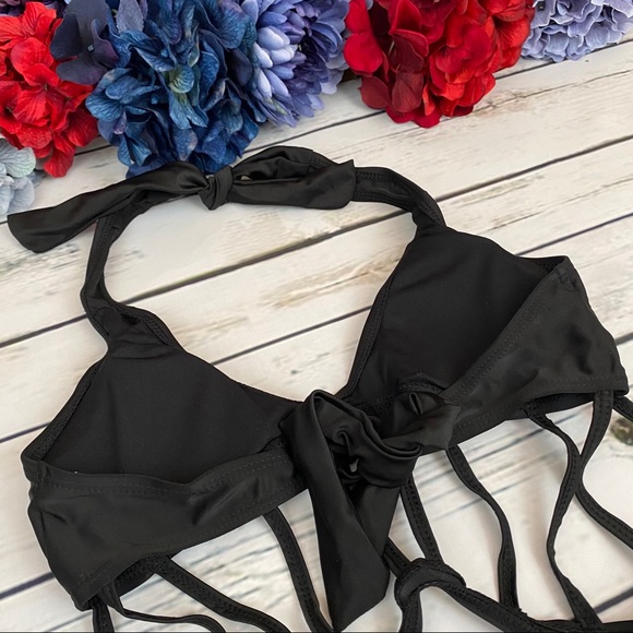 Sexy Black Hollowed Out Bandage Monokini - Picture 11 of 13